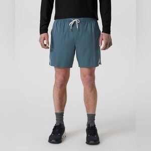 Vuori Trail Short 2.0 6” Inseam Blue / Heather Grey Mesh Trim XXL